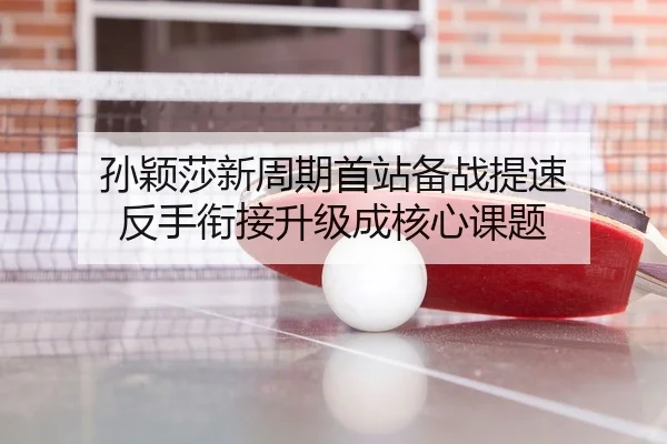 孙颖莎新周期首站备战提速 反手衔接升级成核心课题